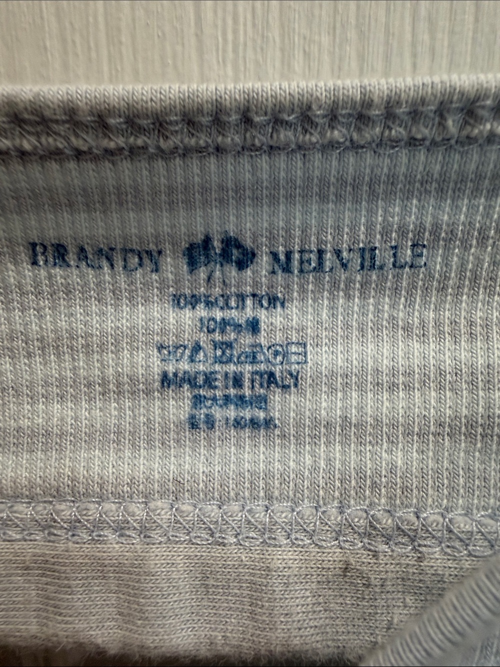 Brandy Melville Light Blue Striped Wrap Bralette - Picture 3 of 4